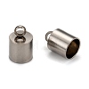 Tarnish Resistant Smooth Surface 201 Stainless Steel Cord Ends STAS-R063-94-2