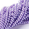 Glass Pearl Beads Strands X-HY-4D-B25-2