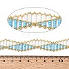 Handmade Glass Seed Beaded Chains CHC-K017-01G-02-3
