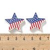 Printed Wood Beads WOOD-G022-07F-3