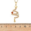 Natural Green Aventurine and Agate Copper Wire wrapped Christmas Tree Pendant Brass Cable Chain Necklaces for Women NJEW-TA00271-3