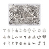 Kissitty 120Pcs 30 Style Tibetan Style Alloy Pendants FIND-KS0001-19-1