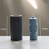 Column with Flower Food Grade DIY Silicone Candle Molds PW-WG71437-01-1