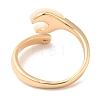 Natural Shell Spanner Open Cuff Ring with Cubic Zirconia RJEW-G288-07G-3