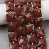 Natural Red Sesame Jasper Beads Strands G-F839-A17-01-1