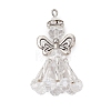 Handmade Glass Seed Beaded Angel Pendants PALLOY-MZ00497-02-1