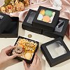 Square Paper Storage Gift Boxes with Clear Visible Window CON-WH0095-64B-3