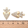 Alloy Rhinestone Pendants FIND-N008-27KCG-3