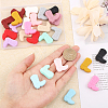 30Pcs 15 Colors Silicone Beads SIL-CA0001-89-3