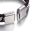Leather Braided Cord Bracelets BJEW-E352-09A-P-3