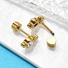 Ion Plating(IP) 304 Stainless Steel Stud Earrings EJEW-A118-17G-02-3