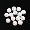 Electroplate Pearlized Glass Pearl Beads EGLA-T021-14C-01-1