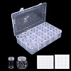 Rectangle Plastic Organizer Storage Grid Bead Containers CON-WH0100-80-8