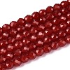 Imitation Jade Glass Beads Strands GLAA-T028-4mm-11A-1