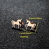 201 Stainless Steel Stud Earrings FS-WGB18B1-35-1