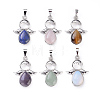 Natural & Synthetic Mixed Gemstone Pendants G-X0005-09P-1