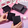 5Pcs Rhombus Textured Cardboard Jewelry Packing Boxes with Sponge Inside CBOX-TA0001-18F-6