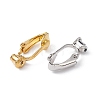 6Pcs 3 Colors Brass Clip-on Earring Converters Findings KK-YW0002-06-2