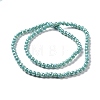 Electroplate Opaque Solid Color Glass Beads Strands X-GLAA-E036-10A-3