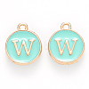 Golden Plated Alloy Enamel Charms LS-ENAM-S118-05W-1