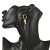 Natural Cultured Freshwater Pearl Hoop Earrings EJEW-JE07491-2