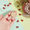 12Pcs Brass Glass Charms KK-PH0013-43A-3