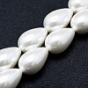 Electroplate Shell Pearl Beads Strands BSHE-G010-12x16mm-01-1