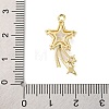 Brass Micro Pave Cubic Zirconia Pandents KK-U042-10G-3