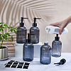 6Pcs Glass Press Pump Bottles AJEW-WA0004-95-3