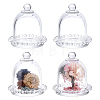 Glass Cake Tray with Dome AJEW-WH0481-557-1