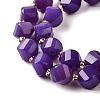 Natural Quartz Dyed Beads Strands G-U023-A02-13-4