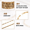 Ion Plating(IP) 304 Stainless Steel Box Chains YS-TAC001-01G-5