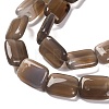 Natural Gray Agate Beads Strands G-T047-B24-01-4