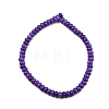 Dyed Natural White Jade Beads Strands G-G107-A24-01-5