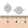 Brass Micro Pave Cubic Zirconia Connector Charms KK-U056-05P-3