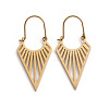 Bohemian Style 304 Stainless Steel Triangle Hoop Earrings FS-WG1E45B-01-1