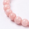 Natural Mashan Jade Beaded Stretch Bracelet BJEW-P207-08-8mm-2