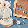 DIY Heart Bangle & Earring Making Finding Kit FIND-FH0003-47-2