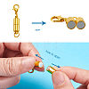 Brass Magnetic Clasps Converter KK-TAC0001-01G-6