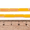 Electroplate Imitation Jade Glass Beads Strands EGLA-Q132-02A-D02-4