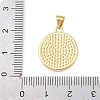 Natural White Shell Flat Round Pendants KK-F919-42C-G03-3