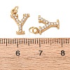 304 Stainless Steel with Crystal Rhinestone Charms RB-CBA5270-11G-Y-3