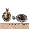 Natural Tiger Eye Pendants FIND-A041-01AS-03-3