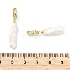 Natural Baroque Keshi Pearl Pendants PALLOY-JF05286-4