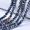 Electroplate Glass Beads Strands LS-EGLA-A034-P4mm-B01-1