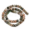 Natural Green Opal Beads Strands G-C259-A51-5x8mm-8