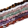 Natural & Synthetic Mixed Gemstone Beads Strands G-T143-33M-5