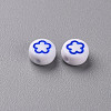 White Opaque Acrylic Beads MACR-N008-41A-3