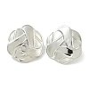 Non-Tarnish Flower 304 Stainless Steel Stud Earrings EJEW-G400-29P-2