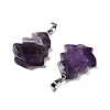 Natural Amethyst Pendants G-A203-01I-P-2